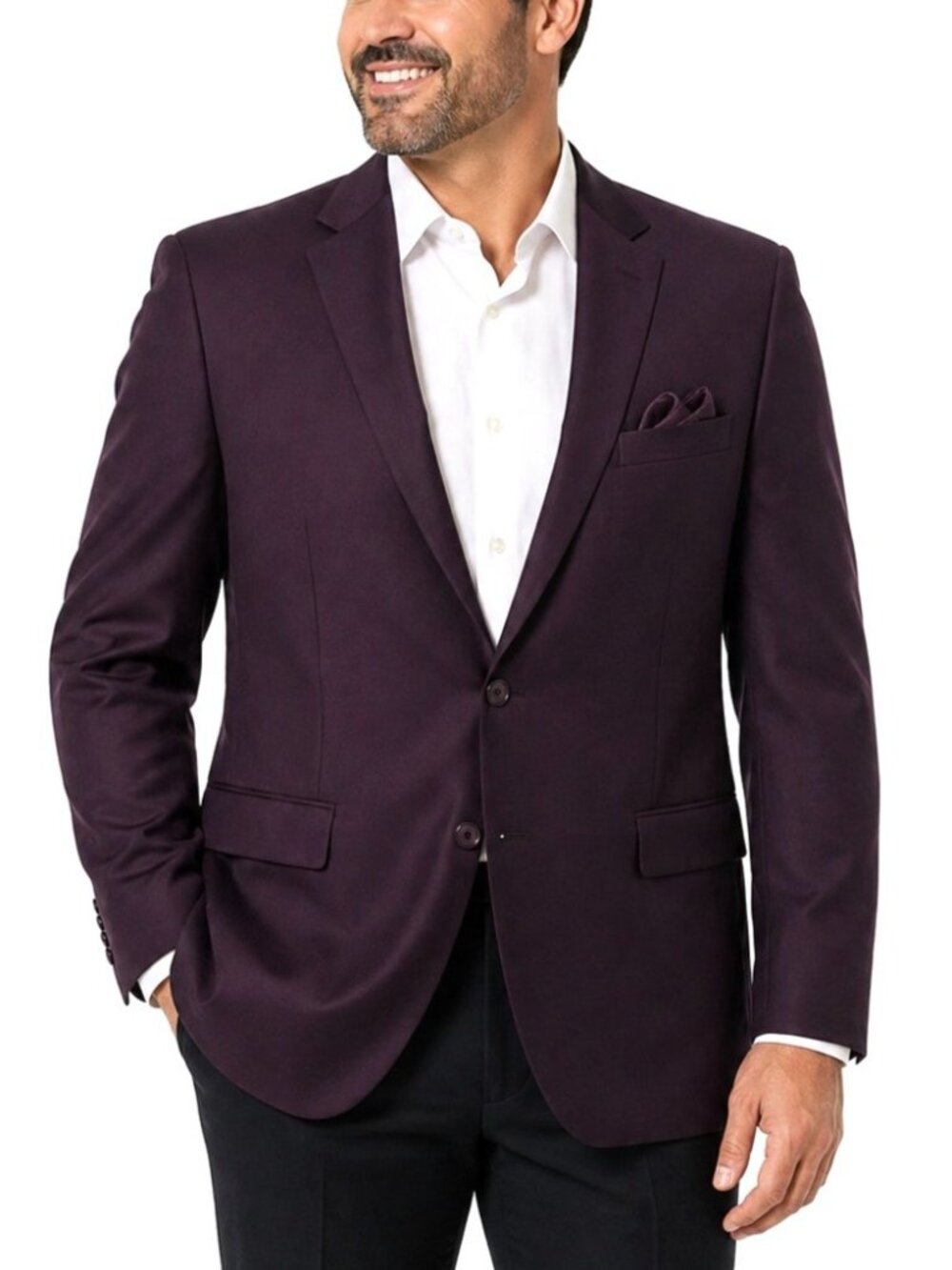 Needle Stitch Jacket Mens 52R Plum Purple Evening Cocktail Prom  Gala Date Dandy